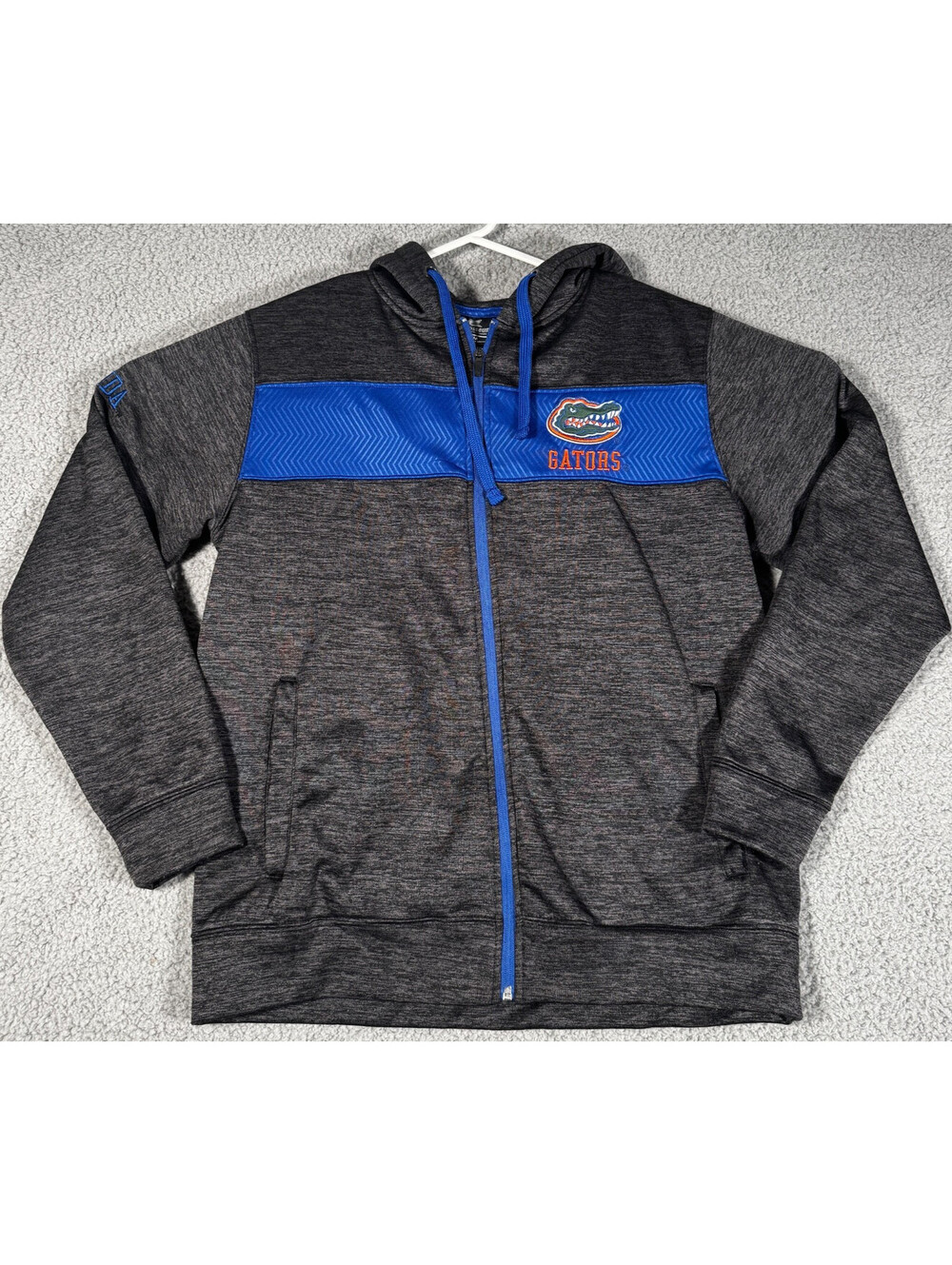 Florida Gators Jacket Full Zip Up Hooded Men's Medium Hoodie Logo Embroidered UF